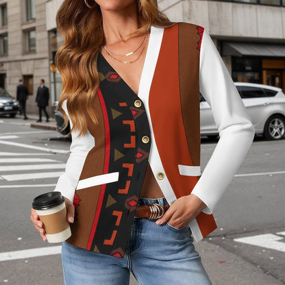 170gsm Women's Lightweight Cardigan(All-Over Printing)