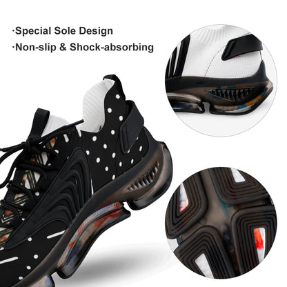 Men's Mudcloth-Inspired Breathable Mesh Performance Sneakers