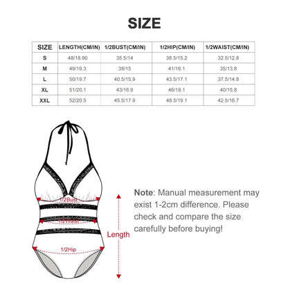 Royal Kente Halter One-Piece Swimsuit – African Print V-Neck Women's Swimwear