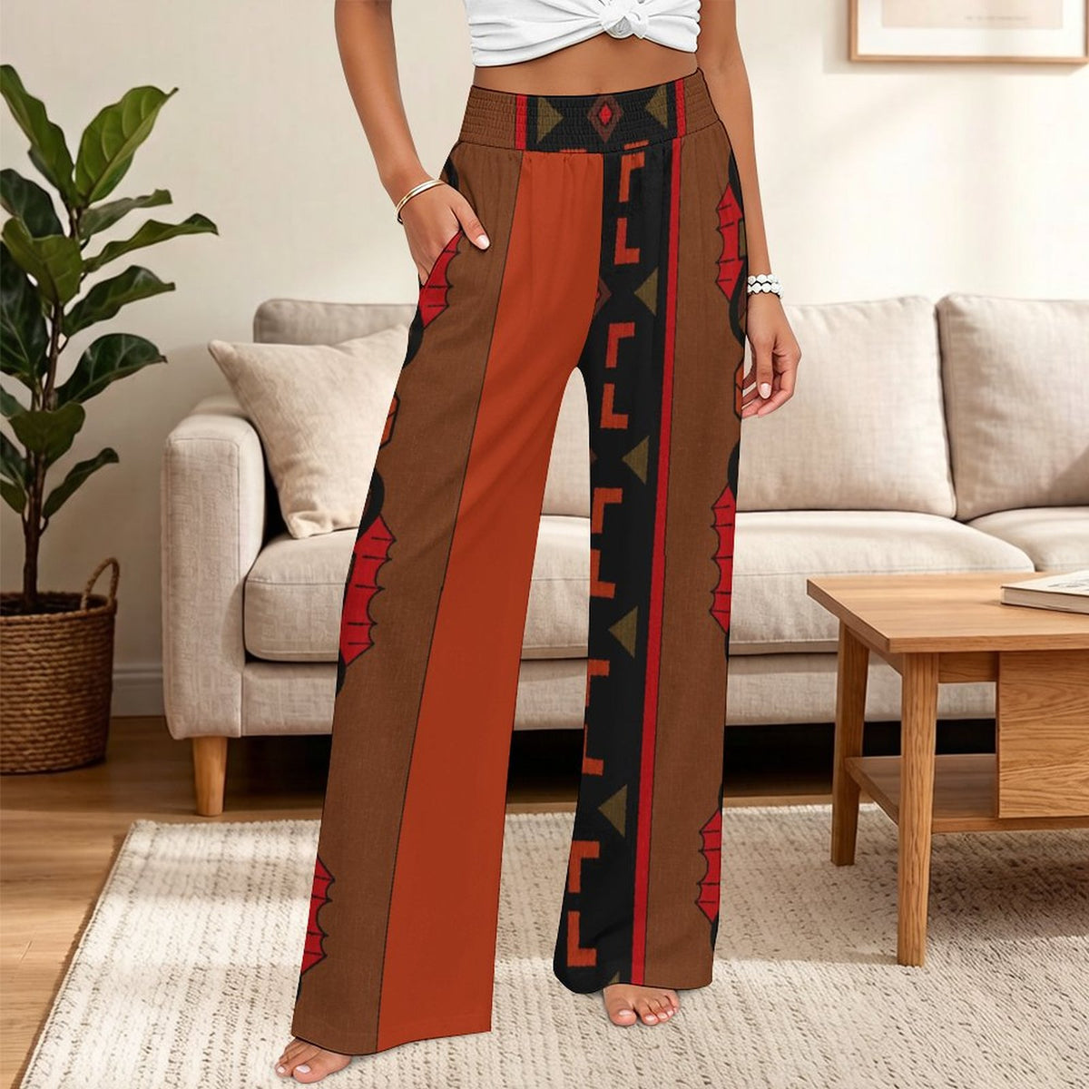 200gsm Women's High Waisted Pants(All-Over Printing)