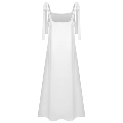 180gsm Ankle-length Slip Dress With Straps(All-Over Printing)