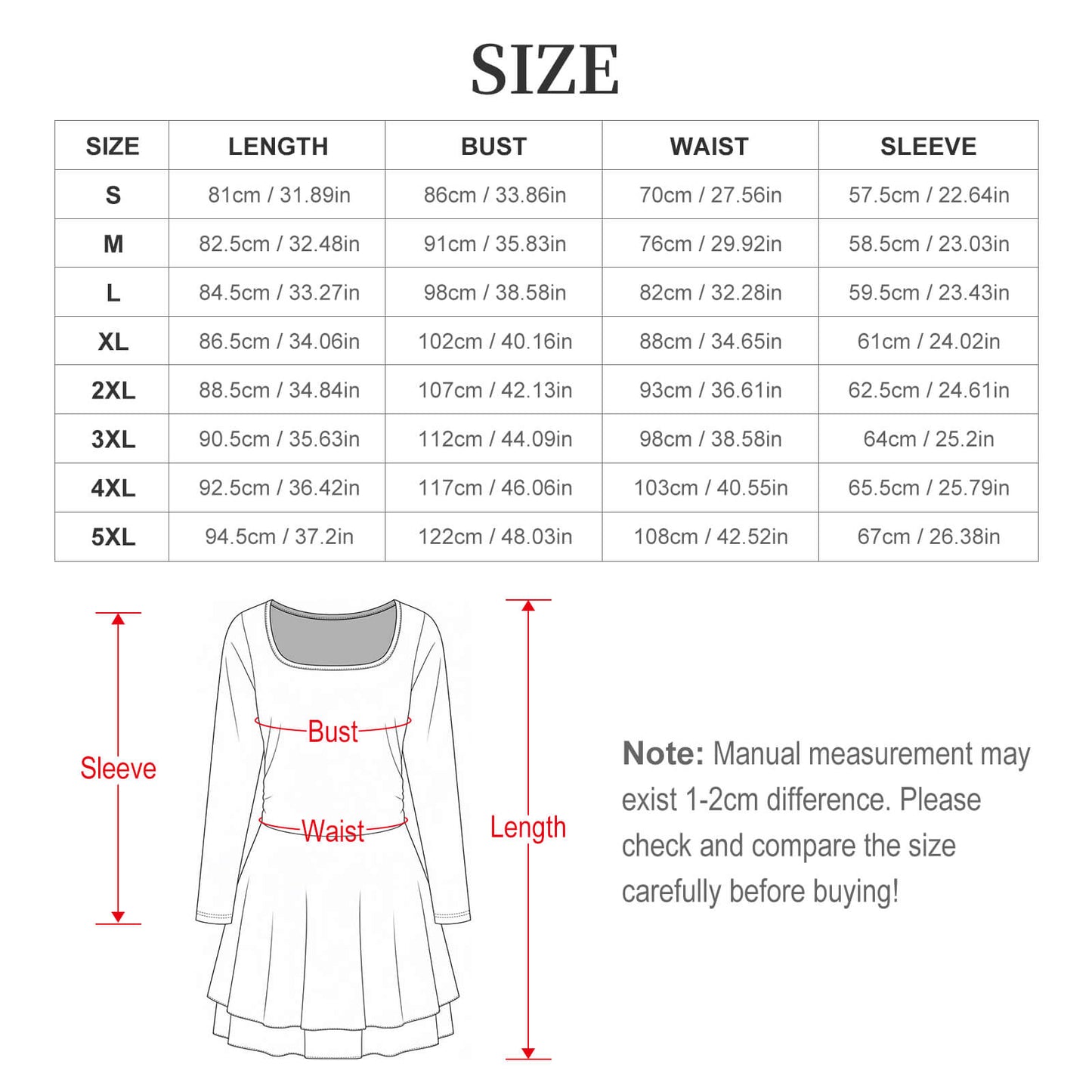 200gsm Women’s Square Neckline Ruffle Dress(All-Over Printing)