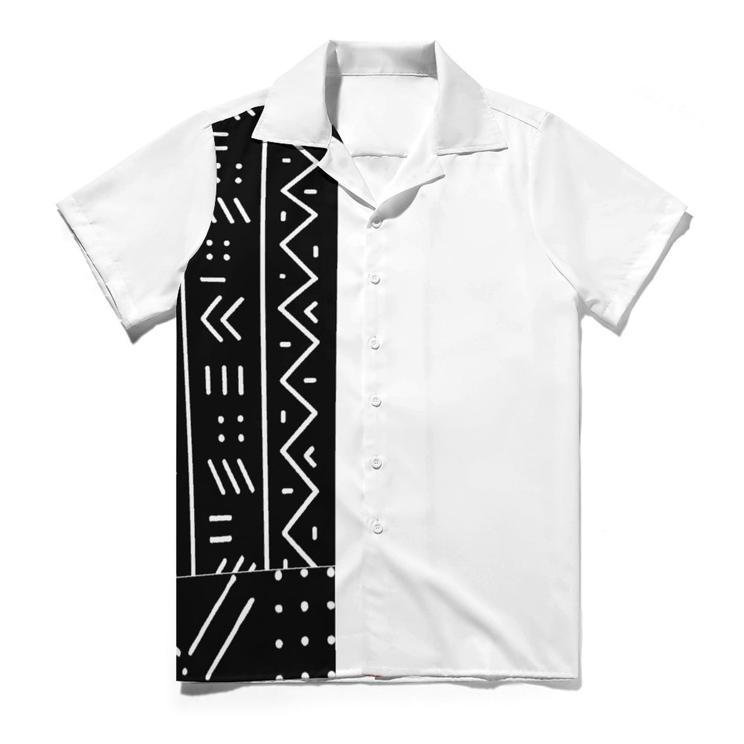 DTG 110gsm Cotton Cuban Collar Shirt For Men(All-Over Printing)