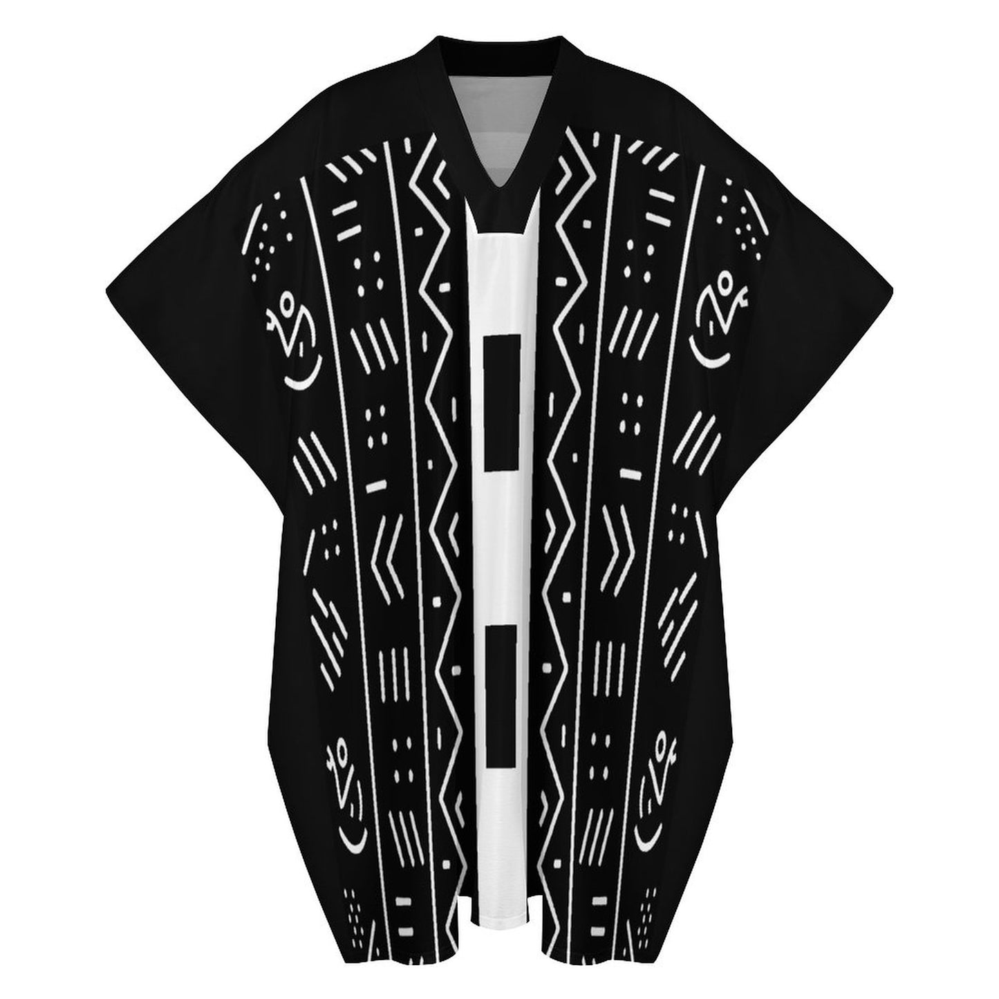 100gsm Middle Eastern Style Butterfly Sleeve Kaftan(All-Over Printing)
