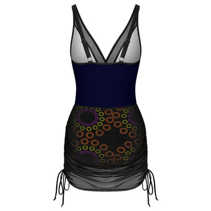 One Piece Ankara Swimsuit (190gsm Mesh) – Women's Tummy Control African Print Swim Dress