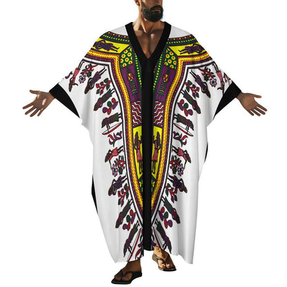 100gsm Middle Eastern Style Butterfly Sleeve Dashiki Kaftan