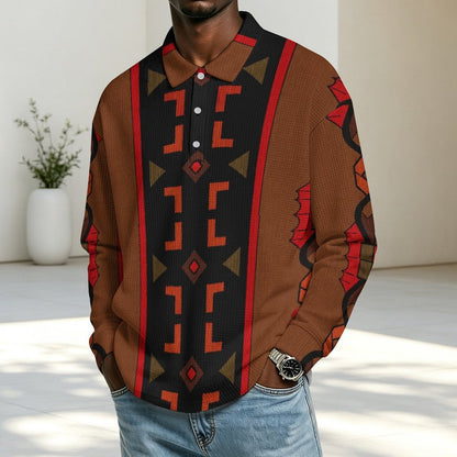 220gsm Button Collared Sweatshirt(All-Over Printing)