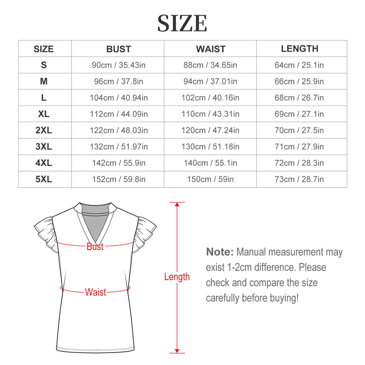 200gsm Ruffled V Neck Shirt (All-Over Printing)