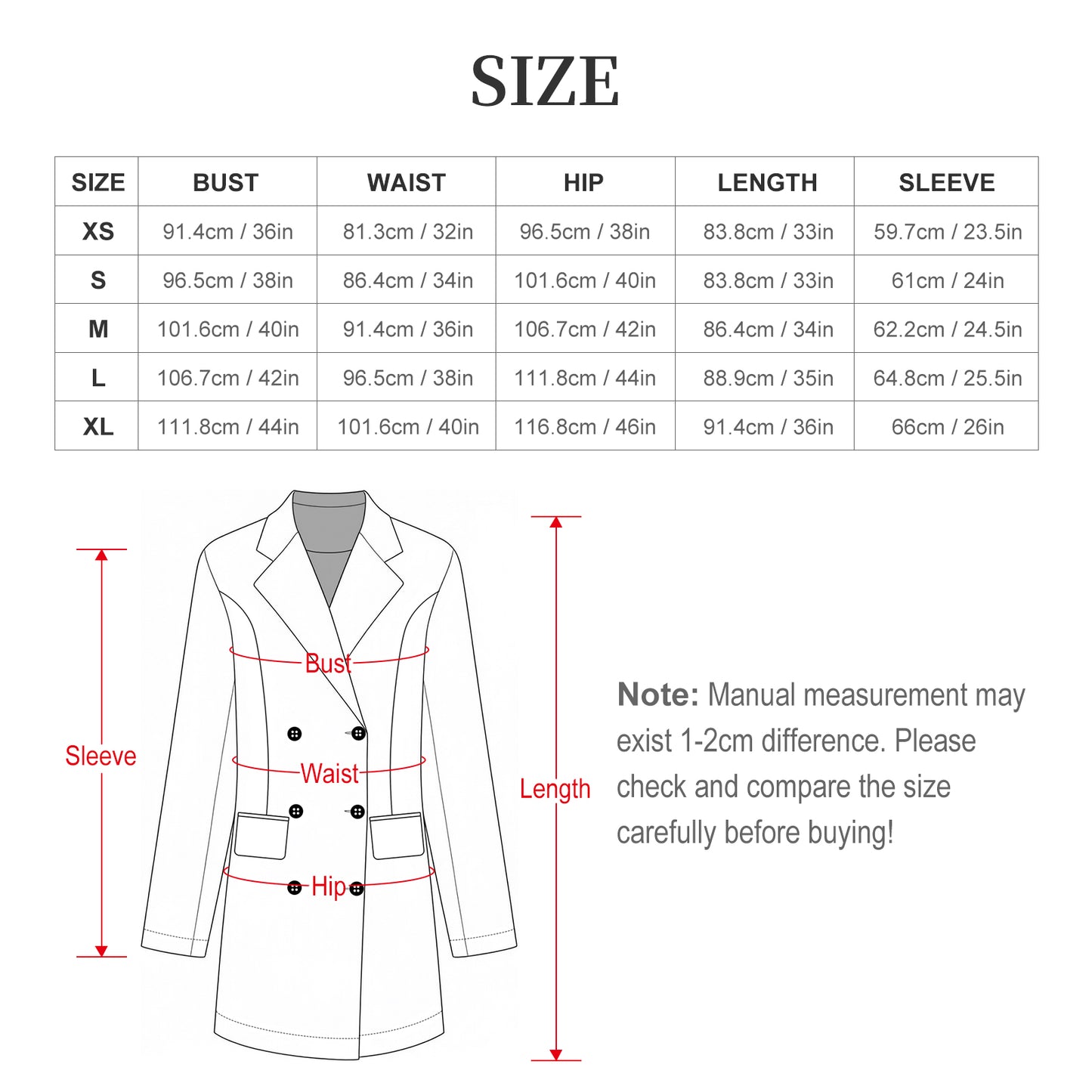 210gsm Women's Double Breasted Blazer Dress(All-Over Printing)