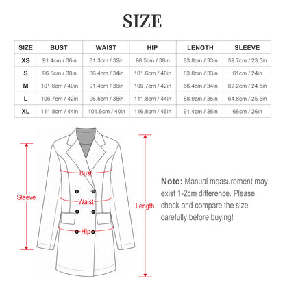 210gsm Women's Double Breasted Blazer Dress(All-Over Printing)