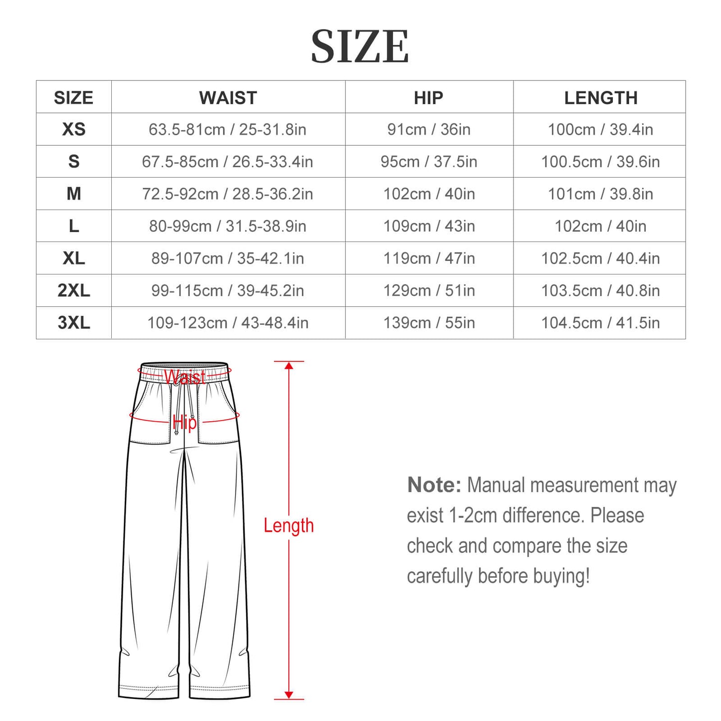 180gsm Women's Wide Leg Pant(All-Over Printing)