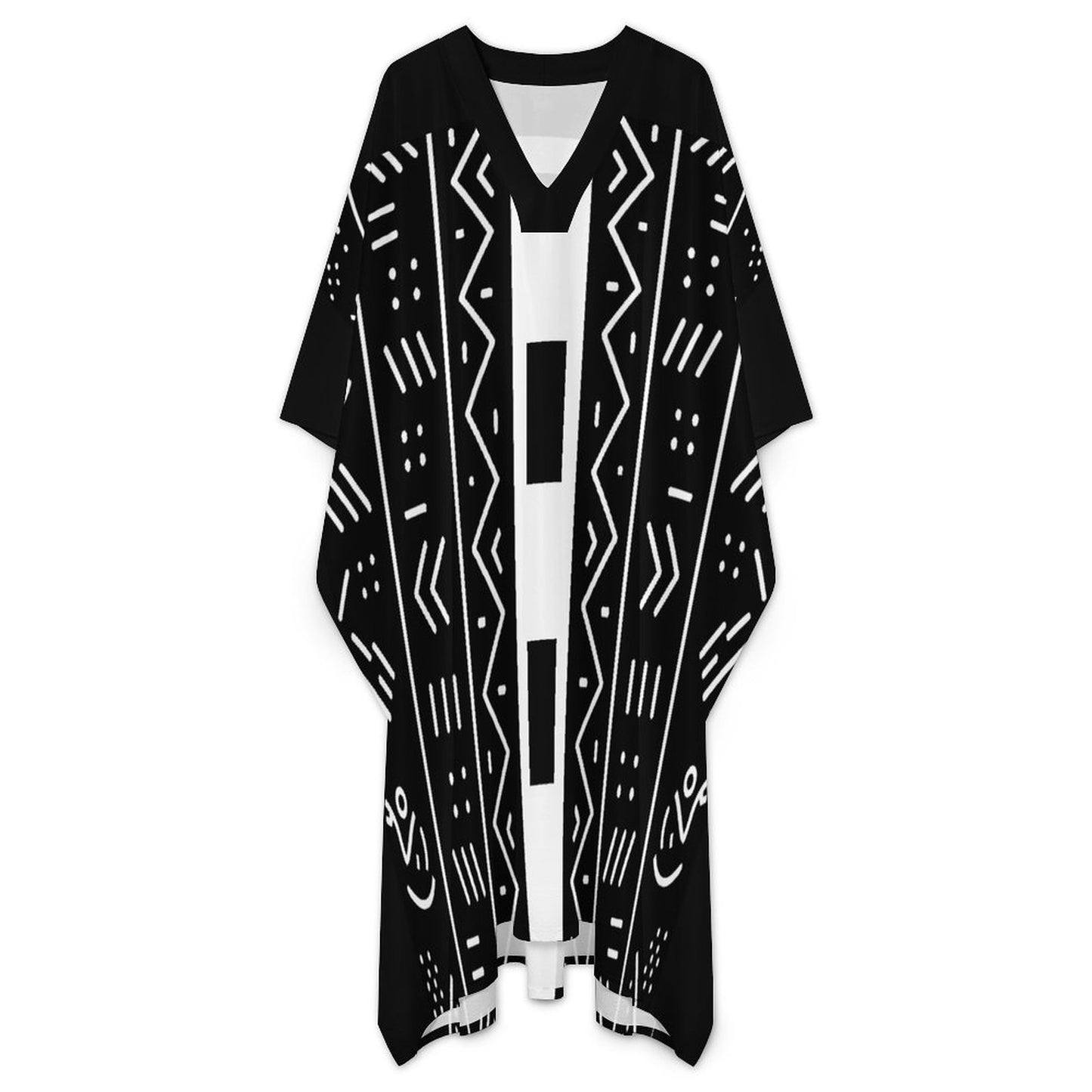 100gsm Middle Eastern Style Butterfly Sleeve Kaftan(All-Over Printing)