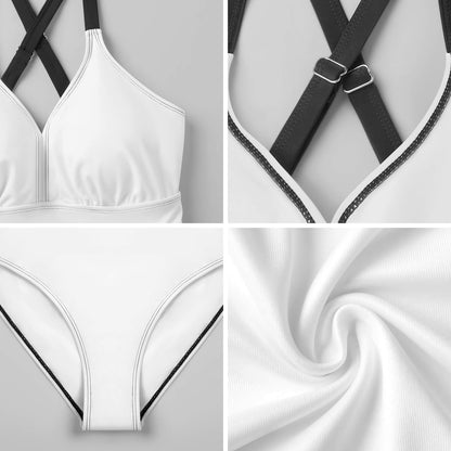 Ankara Strap One-Piece Skirted Swimsuit