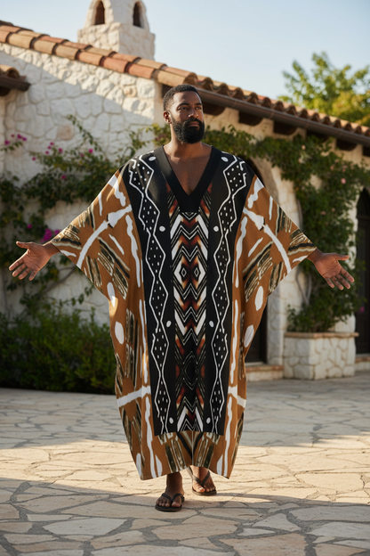 Mudcloth Batwing Kaftan Hero